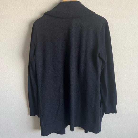 All Saints Merino Wool Open Front Cardigan - Picture 2 of 3